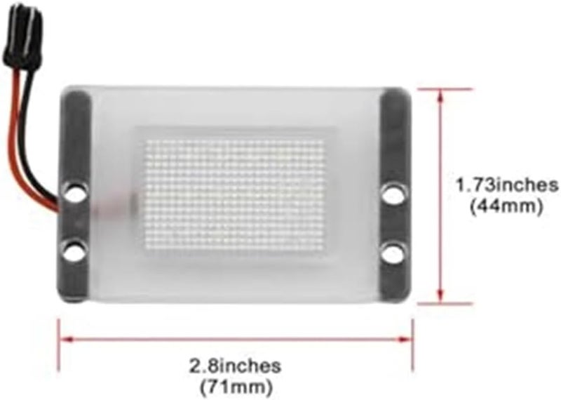 Wivplex 2Pcs Car Tail White License Plate Light - Image 5