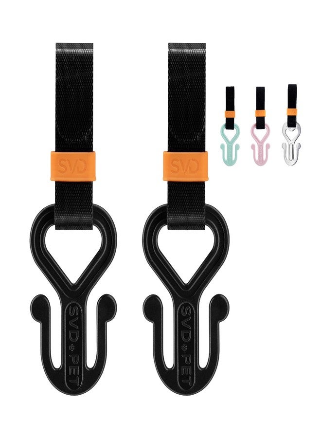 SVD.PET 2PC Dog Poop Bag Holder, Waste Bag Holder, Dog Poop Bag Carrier, Hand Free Holder (Black) - Image 1