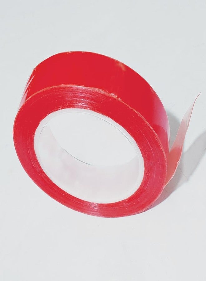 BLUSHIA Red Hair wig tape/Hair Patch Tape/Hair Toupee Tape/Red Double Sided Tape, 20 meters Roll (Red) - Image 1