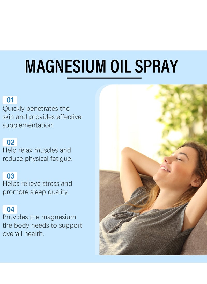 SOUTH MOON - Pure Magnesium Oil Spray,Magnesium Spray for Sleep and Anxiety-100% Pure & Natural,Gluten Free,Non-GMO Magnesium Spray for Feet, Magical Topical Magnesium Body Spray-2.02 fl oz - Image 1