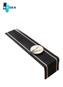 WAOKN 30x180cm Waterproof and Insulated Table Runner, Oil and Stain Resistant Tablecloth, Suitable for Party, Wedding, Home, Cafe, Restaurant and Hotel Decoration Cloth(Black)  - Image 4