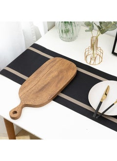 WAOKN 30x180cm Waterproof and Insulated Table Runner, Oil and Stain Resistant Tablecloth, Suitable for Party, Wedding, Home, Cafe, Restaurant and Hotel Decoration Cloth(Black)  - Image 2