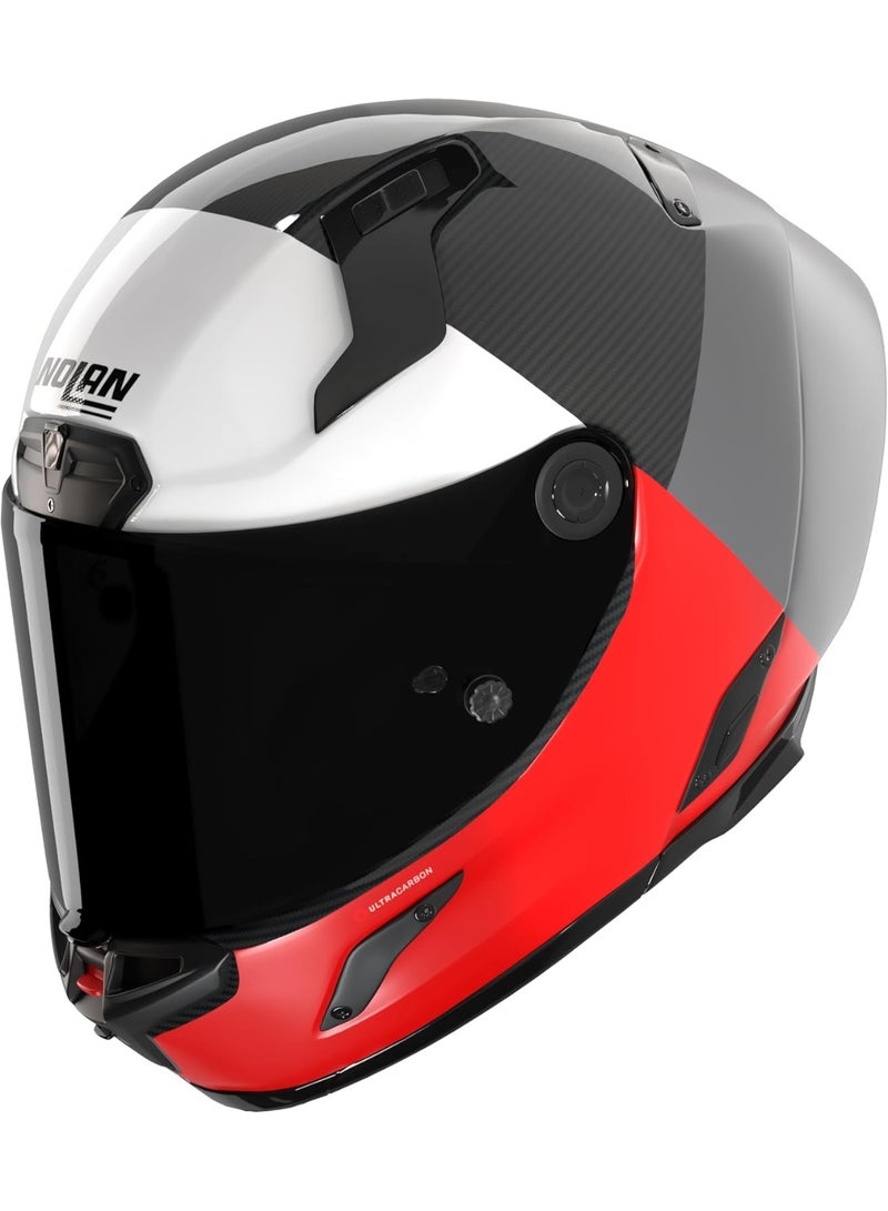 Nolan X-804 RS U.C. BLOCCO CARBON/LAVA GRAY/RED/WHITE GLOSSY Helmet - Image 1