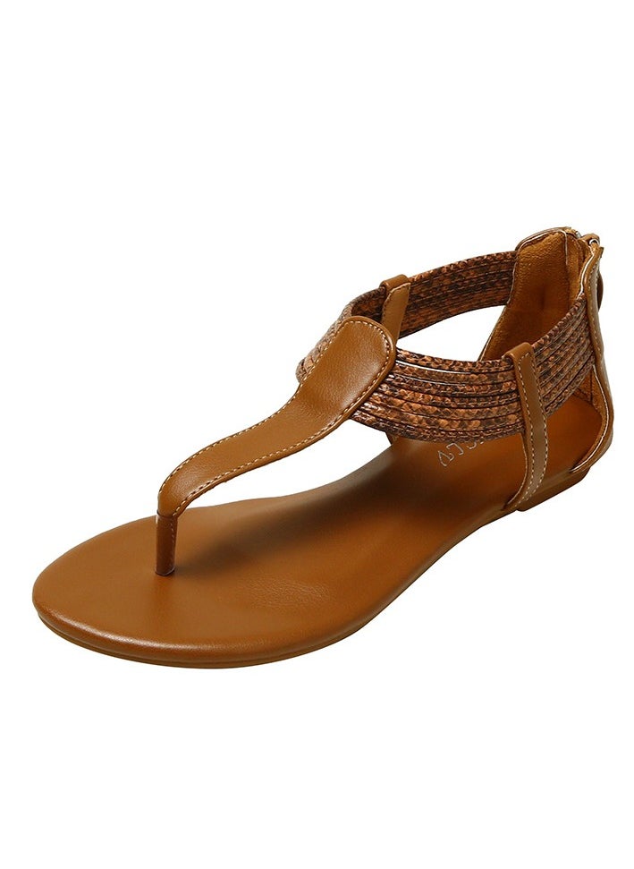 SIKETU 2025 Summer Casual Legged Off Slip Flat Bottom Sandals for Women  - Image 1