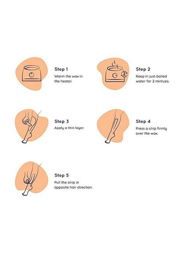 Sanfe Wax For Smooth Hair Removal 600Gm For All Skin Types | Removes Tan, Dead Skin, Brightens & Moisturizes Skin | For Arms, Legs, Chest, And Full Body (Detan Chocolate Wax) - Image 4