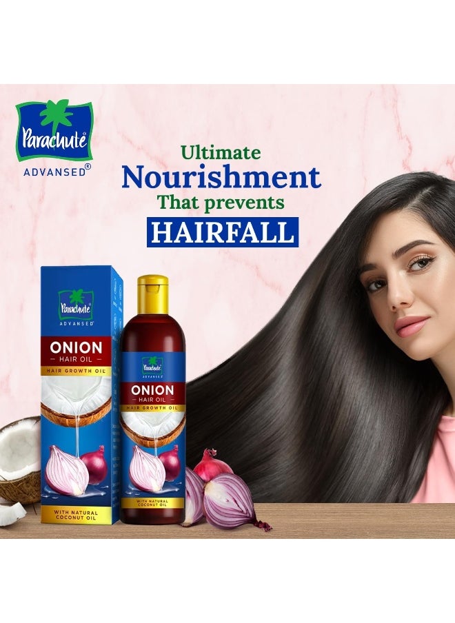 Parachute Parachute Advansed Onion Hair Oil for Hair Growth and Hair Fall Control With Natural Coconut Oil & Vitamin E 200ml  - Image 3