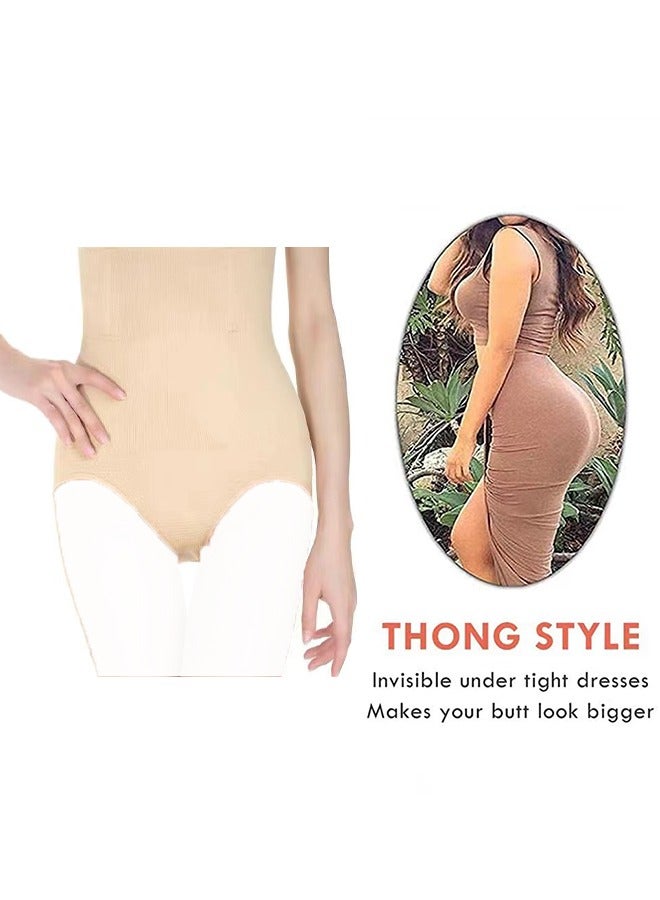 Women Waist Trainer Tummy Control Panties Body Shaper High Waisted Shapewear Briefs Lifter Slimming Corset Seamless High Waist Full Coverage Briefs Soft Stretch Ladies Panties M-L (100-129 kg) - Image 4