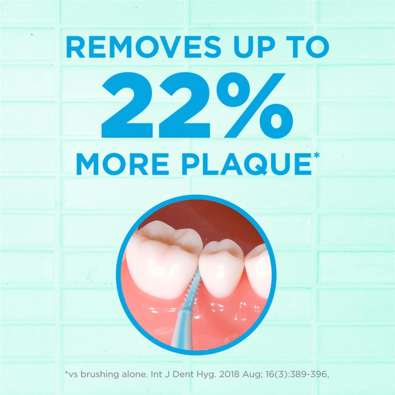 GUM Soft-Picks Advanced- Tight, Easy to Use Dental Picks for Teeth Cleaning and Gum Health, Disposable Interdental Brushes with Convenient Carry Case, Dentist Recommended Dental Picks, 60ct(3pk) - Image 2