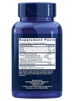 Life Extension Omega3 EPA/DHA Fish Oil, Sesame & Olive Extract, 240 Softgels  - Image 2