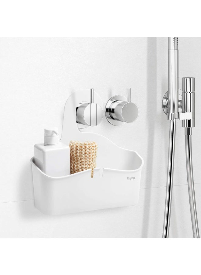 ريان سلة حمّام معلقة Rayen – تصميم عملي مع فتحات تصريف (28×8×28 سم) - Image 5