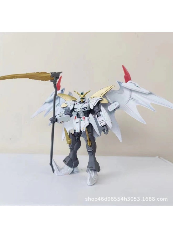 null - Domestic Gundam Model Hand-made Assembled Toys MG1/100 Free 2.0 HG1/144 Unicorn Funding Banshee-Color:6602B Hell Death White - Image 1