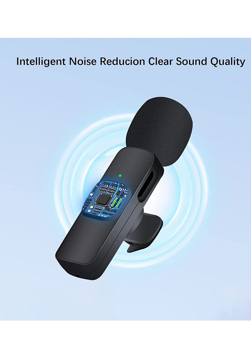 Wireless Lavalier Microphone for iPhone iPad USB C Smartphone, Plug and Play Mini Mic for YouTube TikTok Live Streaming Gaming K Song Recording Auto Noise Reduction (3.5mm 2) - Image 4