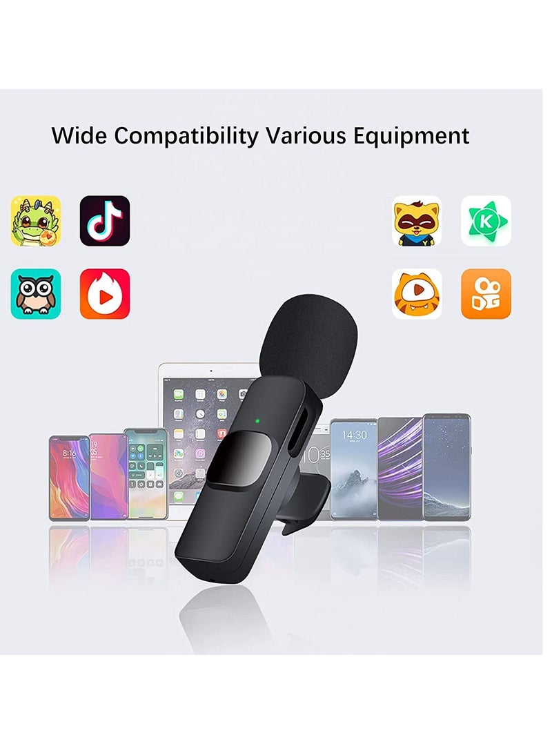 Wireless Lavalier Microphone for iPhone iPad USB C Smartphone, Plug and Play Mini Mic for YouTube TikTok Live Streaming Gaming K Song Recording Auto Noise Reduction (3.5mm 2) - Image 5