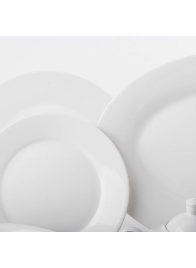 DIVA LADY ✨ 65-piece luxury porcelain dinner set – elegant white for every table 🍽️🤍 - Image 4