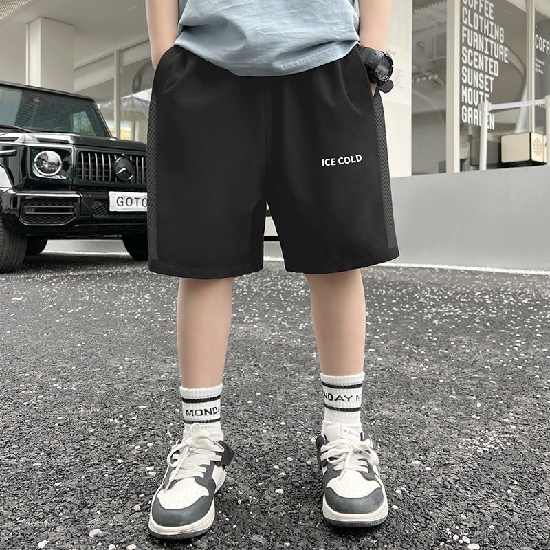 Korean Style Boys Summer Children'S Summer Wear Big Boys Casual Summer Pants Thin Pants - Image 1