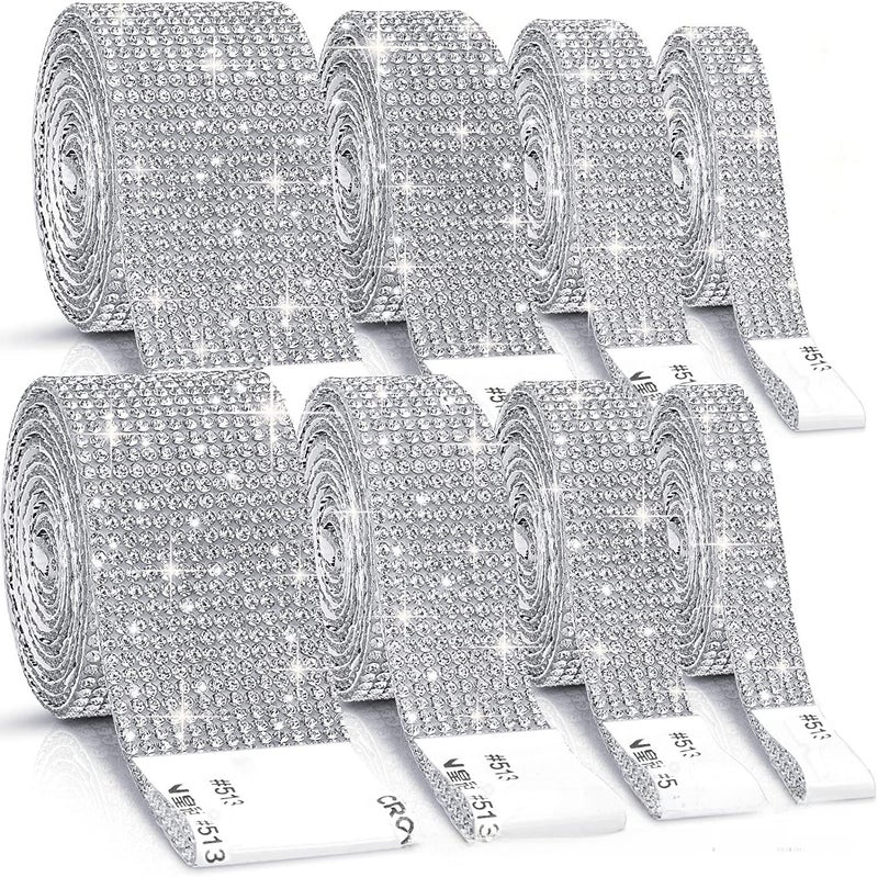 Rhinestone Adhesive Strip Multi-Size Hotfix Lace Chain AB - Image 5