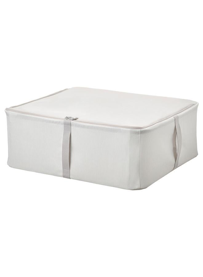 Zaboon Storage Case, Fabric Striped/White/Grey, 44X51X19 Cm - Image 1