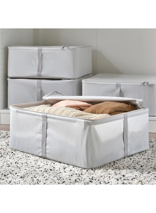Zaboon Storage Case, Fabric Striped/White/Grey, 44X51X19 Cm - Image 2