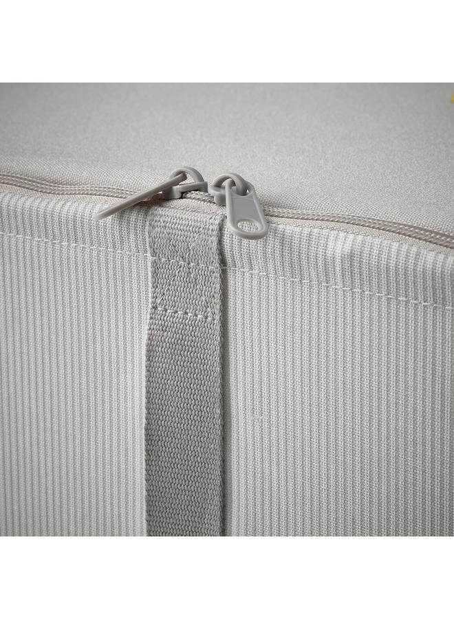 Zaboon Storage Case, Fabric Striped/White/Grey, 44X51X19 Cm - Image 4
