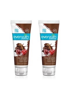 Everyuth Naturals Tan Removal Chocolate&Cherry Scrub|D Tan,Detoxify&Cleanse|Paraben Free|Antioxidant Choco&Multi-Vitamin Cherries|For Oily,Dry,Normal,Combination&Sensitive Skin - 100G (Pack Of 2)  - Image 1