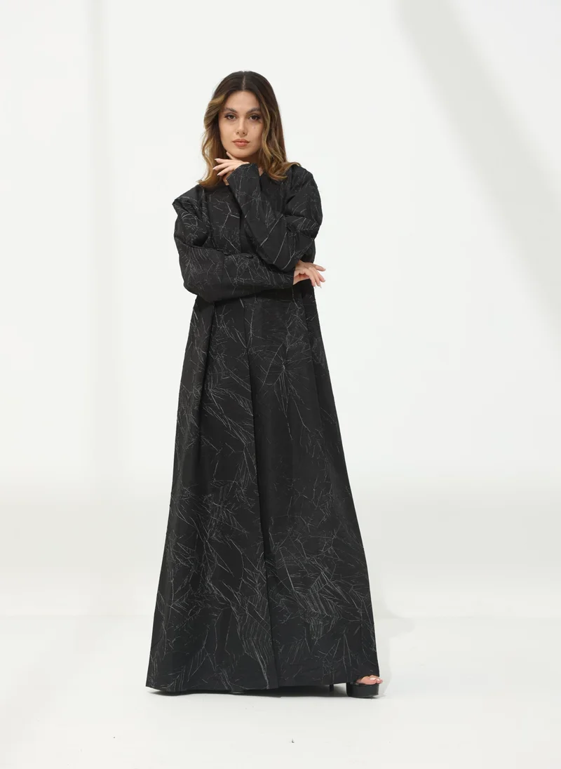 ميم باي ماريا Front Open Cuff Detail Abaya