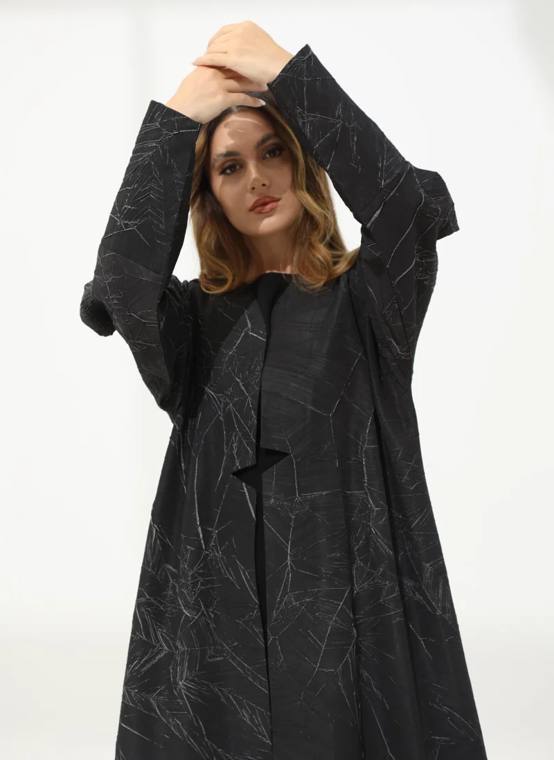 ميم باي ماريا Front Open Cuff Detail Abaya