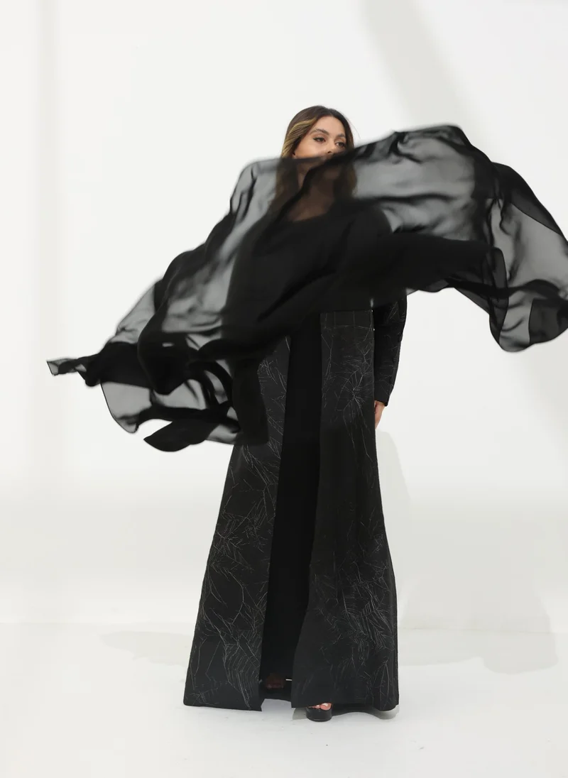 ميم باي ماريا Front Open Cuff Detail Abaya