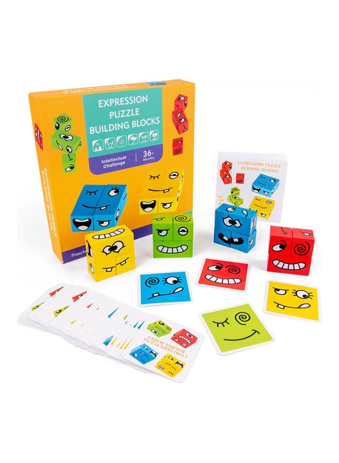 Wooden Expression Puzzle Game - Image 1