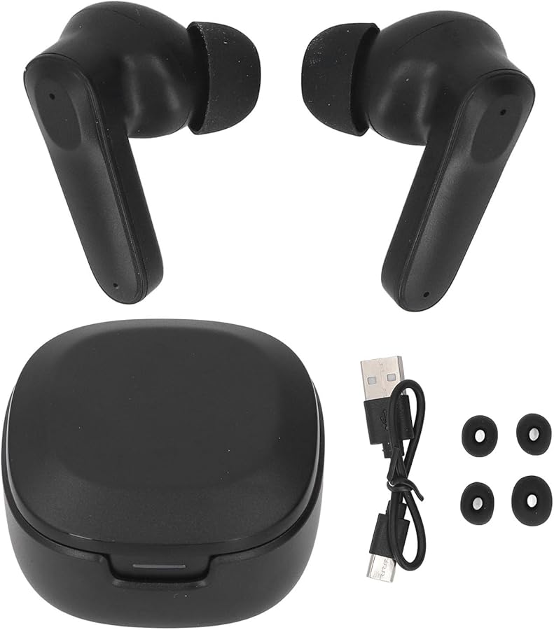 Black Real Time Translation Earbuds AI Translator Stereo Sound Portable Language Translator Earphones - Image 4