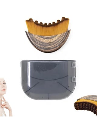 Lymphatic Contour Face Brush, Dry Brushing Face Brush, Lymphatic Drainage Massager for Face, Chin & Jawline Sculpting, Ergonomically Designed to Fit The Skin Precisely Relieve Fatigue (Brush+Cover) - view 3