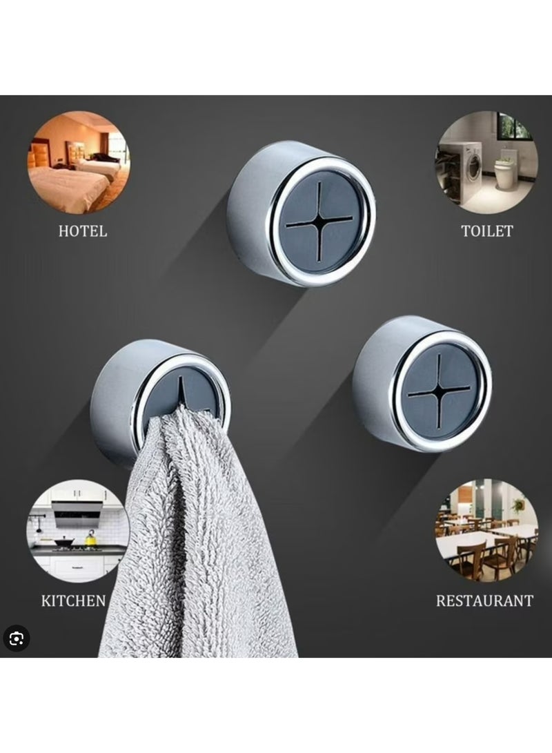 3pcs Push In Tea Towel Holder Grip Sticky Hooks Self Adhesive Cloth Clip No Punch3pcs Push In Tea Towel Holder Grip Sticky Hooks Self Adhesive Cloth Clip No Punch - Image 4
