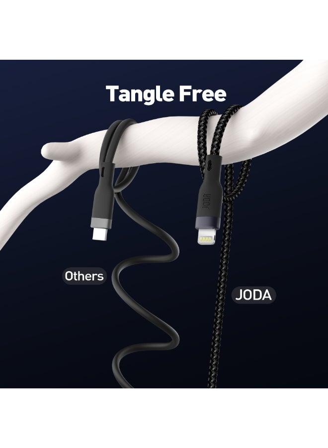 جودا كيبل C to L 60W   1 متر  أسود  – 🔌 شحن سريع 60 واط ⚡ – ، كابل شحن سريع 60 واط ⚡، كابل نايلون مجدول 💪، شحن سريع آمن 🛡️، كابل شحن للأجهزة الذكية 📱، شاحن متين 🔧، كابل شحن طويل العمر 🔋، شاحن جودا 🖤، شاحن كيبل سي 🔌، شحن فائق السرعة ⚡، كابل 1 متر 📏، شاحن للأيفون والاندرويد 📱🔋، كابل شحن قوي ومرن 💯. - Image 5
