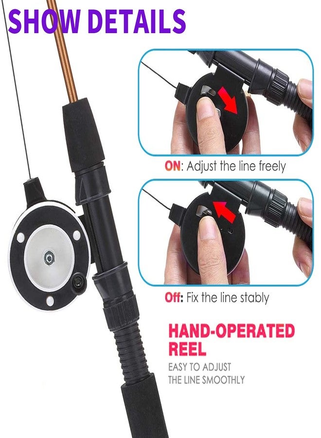 Whefory Retractable Cat Teaser Wand Toy, Cat Toys for Indoor Outdoor Cats Interactive Fishing Rod with 8 Pcs Refills Feather Toy, Plush Mouse Caterpillar & Fish - Image 5