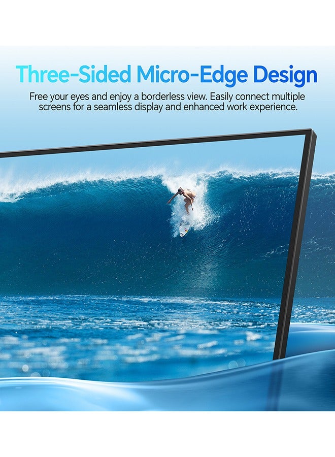 KOORUI KOORUI 24-Inch Full HD IPS Monitor 1920 x 1080, Ultra-thin design, 120Hz 99% sRGB, Adaptive Sync, VESA Mountable, Tilt Adjustable, Eye protection, HDMI and VGA, E2411H  - Image 5
