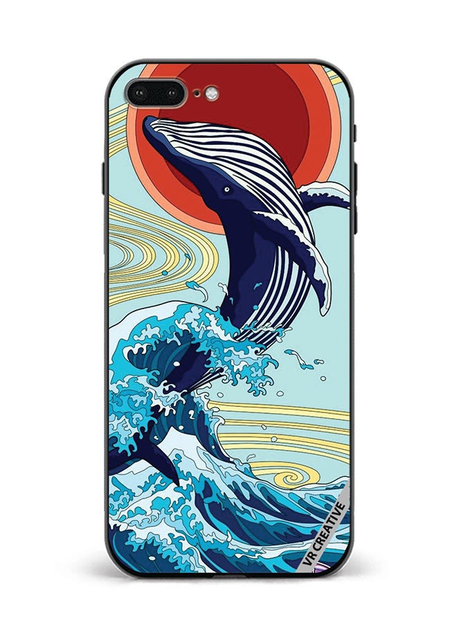 VR CREATIVE Protective Case Cover For Apple iPhone 7 Plus/8 Plus Dolphin Design Multicolour - Image 1