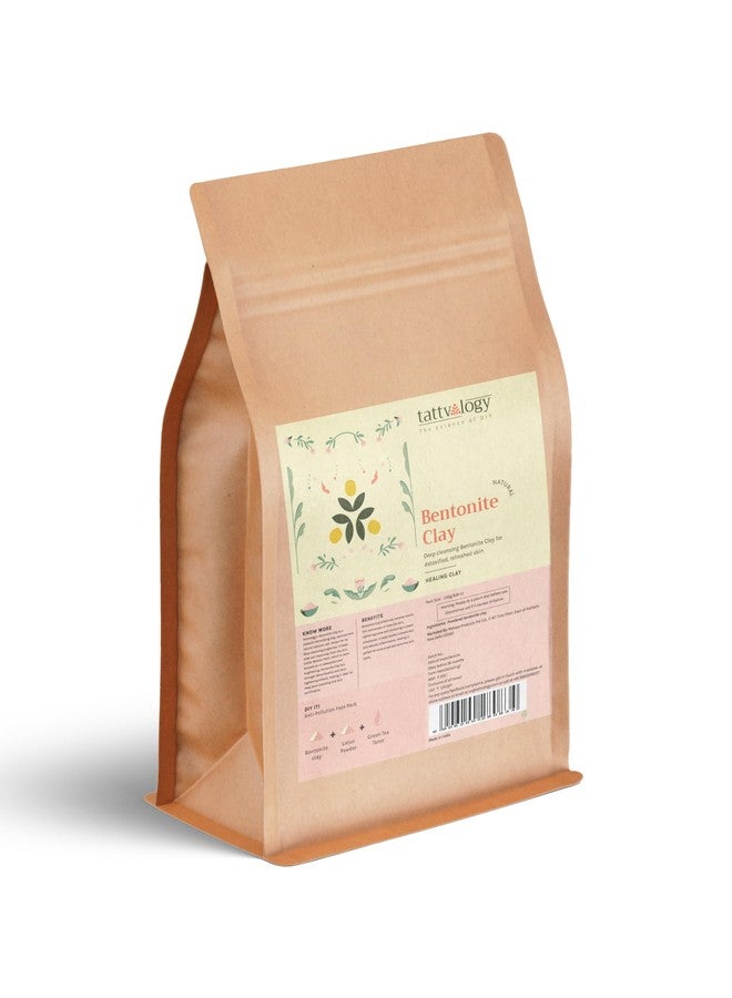 Tattvalogy Indian Bentonite Clay Powder with Healing Benefits of clear Skin | Detoxifying | Pore cleansing | Used in face masks and packs | Suitable for All Type of Skin (250g (REFILL)) - Image 1