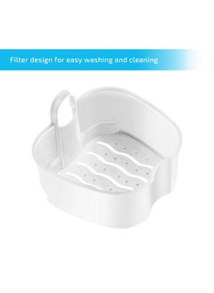 ROSENICE Denture Case Denture Bath Box Case Dental Orthodontic Retainer False Teeth Storage Case Box with Strainer denture cups for soaking dentures (Blue)  - Image 2