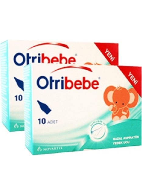 Otribebe Nasal Aspirator Spare Tips 10 Pcs (2 Boxes)  - Image 2