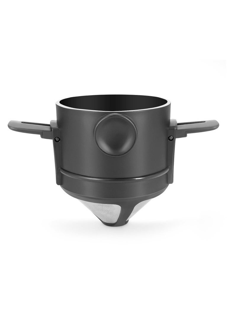 Generic 1-Pack Black  Stainless Steel Coffee Filter, Portable Coffee Maker For Office, Camping And Travel  - Image 2
