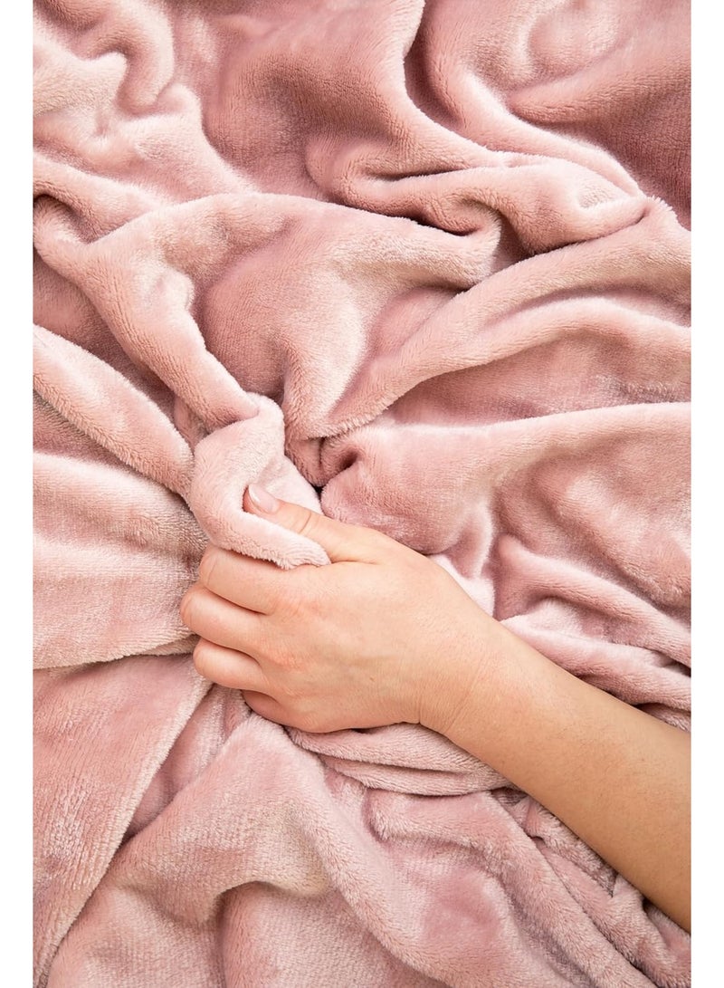 بطانية ووسادة سفر - بطانية طائرة فاخرة 2 في 1 مع غطاء وسادة ناعم للحقيبة، وجيب لحقيبة اليد، ومشبك لحقيبة الظهر (وردي فاتح) - Image 4