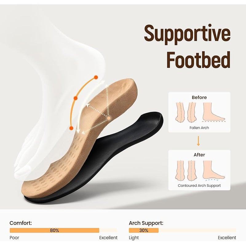 Athlefit Women's Orthopedic Arch Support Sandals Comfortable Thong T-Strap Orthotic Casual Flat Sandals - Image 5