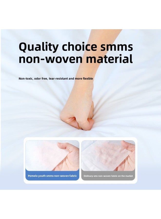 Disposable Bed Cover Four-piece Set Travel Hotel Homestay Full Set Of Supplies Bedspread Disposable Bed Sheet Three Four-piece Set-Color:Disposable Shower Cap - Image 3