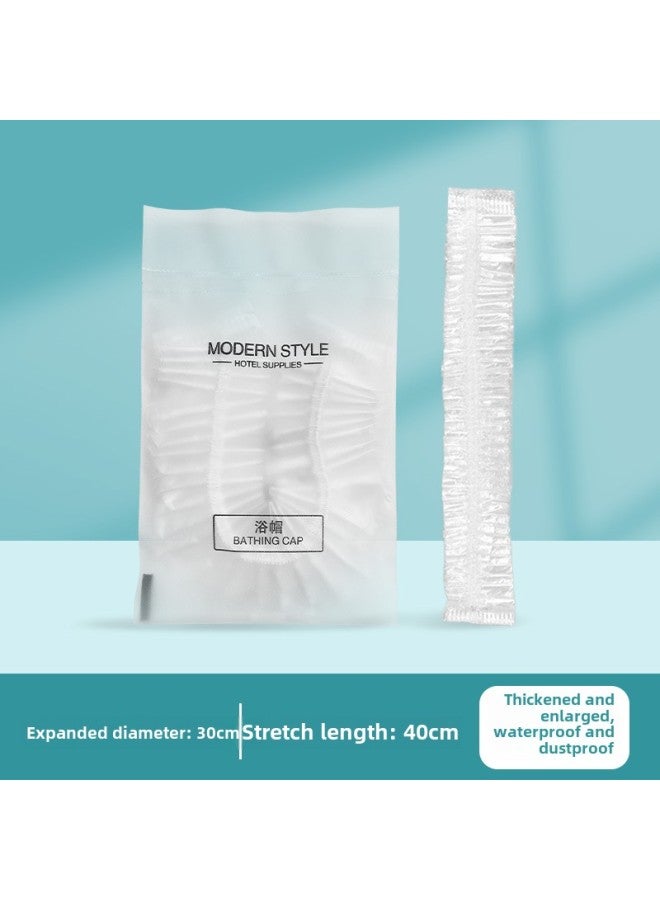 Disposable Bed Cover Four-piece Set Travel Hotel Homestay Full Set Of Supplies Bedspread Disposable Bed Sheet Three Four-piece Set-Color:Disposable Shower Cap - Image 1