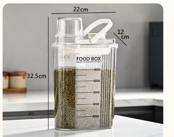 Seadra Storage Container Household Insectproof And Moistureproof Sealed Storage Tank With Lid Portable And Leak Proof Food Storage Box For Grain Nuts Flour And Rice - Image 3