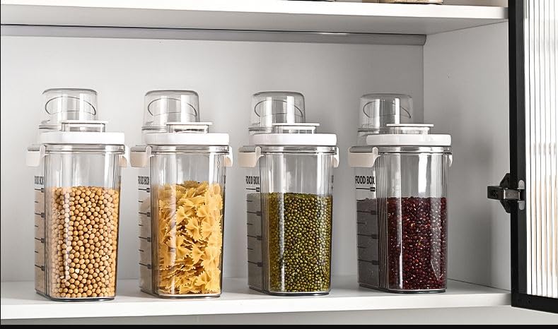 Seadra Storage Container Household Insectproof And Moistureproof Sealed Storage Tank With Lid Portable And Leak Proof Food Storage Box For Grain Nuts Flour And Rice - Image 4
