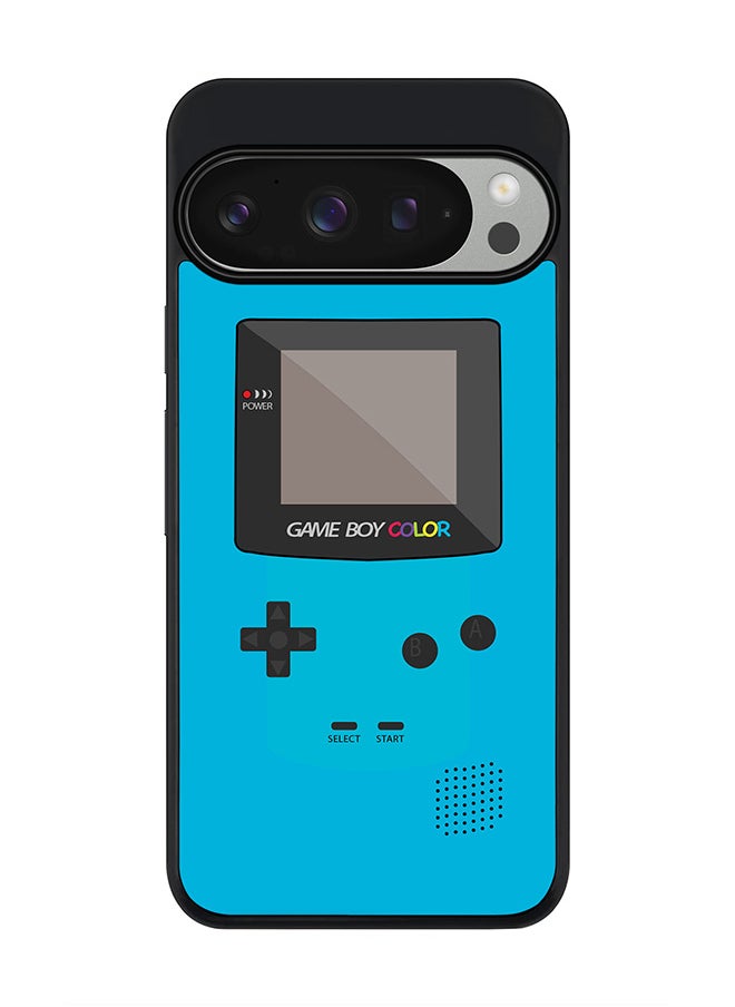 Stylizedd For Google Pixel 9 Pro Case,Slim fit Camera Protection, Shockproof Thin Phone cover - Gameboy Color - Blue  - Image 1