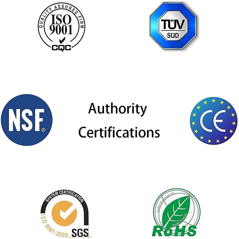 ESHIONG تركيبات توصيل بحجم 1/4 بوصة من نوع الدفع للتوصيل معتمدة من NSF لمرشح مياه التناضح العكسي (مجموعات تركيب الثلاجة) 20 قطعة + 30 قدمًا من أنبوب الماء بحجم 1/4 بوصة. - Image 4