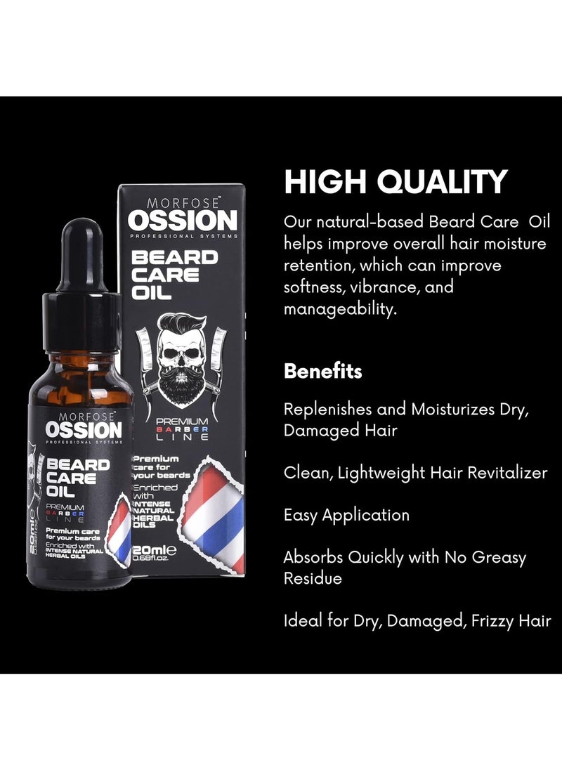 MORFOSE - Morfose Ossion Beard Moisturizer - Herbal Oil for Healthy Growth 20ml - Image 1