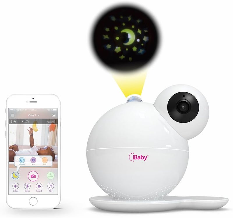 iBaby Smart WiFi Baby Monitor, 1080P Full HD Camera, Temperature and Humidity Sensors, Motion and Cry Alerts, Moonlight Projector, Remote Pan and Tilt with Smartphone App for Android and iOS - Image 2
