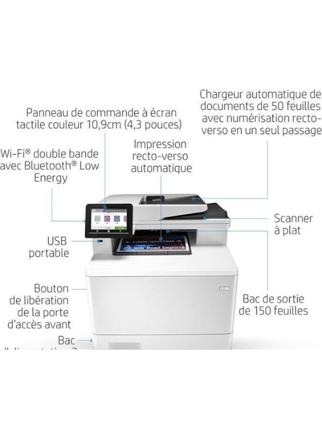 Color Laser Multifunction Printer, Wireless Print Scan Copy Fax, Duplex Office Printer for Home and Business Use - Image 2